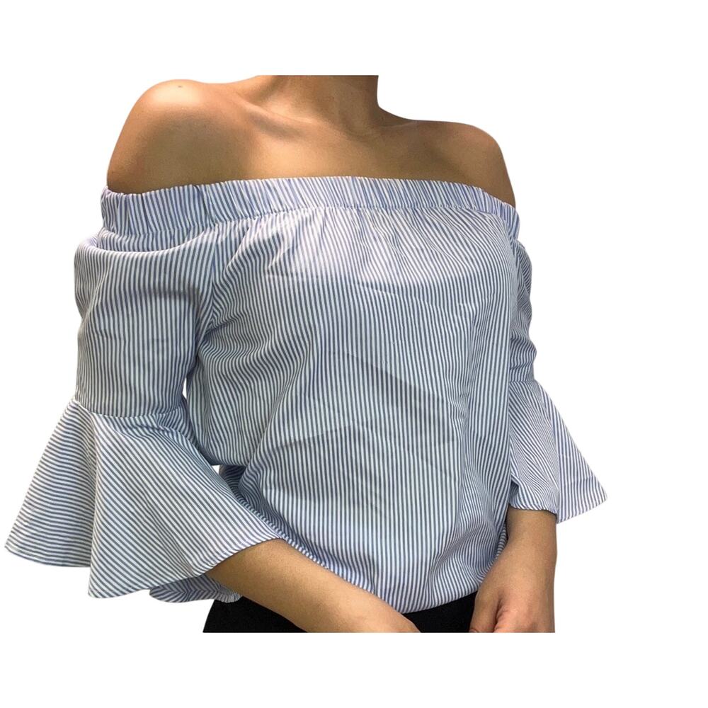 Women's Off Shoulder Stripes Small